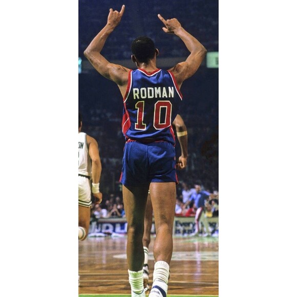 Dennis Rodman (Adidas)-(Pistons)-(Jersey)-(Blue/Red)-(Size:XL)-(New Cond.)-$85 - Picture 6 of 12